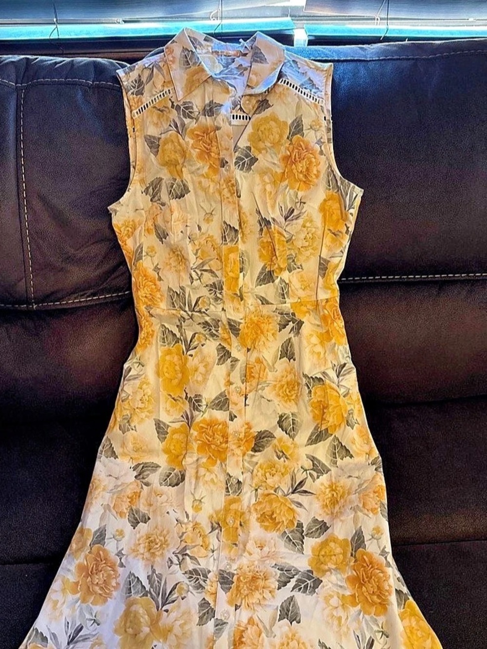 Rachel parcell Floral Lace Hem Mini Dress Size 6 NWT